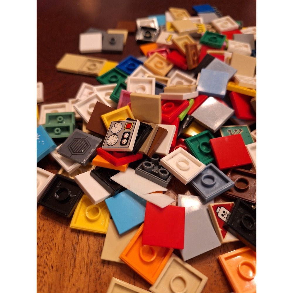 LEGO 2x2 Flat Tile Bulk Lot Assorted Colors Printed Pieces Specialty Parts 4 oz - Picture 6 of 9
